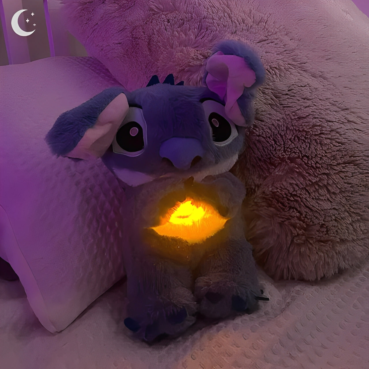 Stitch De Pelúcia Que Respira + Anel Anti-Ansiedade